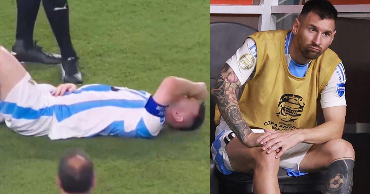 Messi y la IMPACTANTE IMAGEN de su tobillo tras DURO GOLPE ante Colombia por Copa América