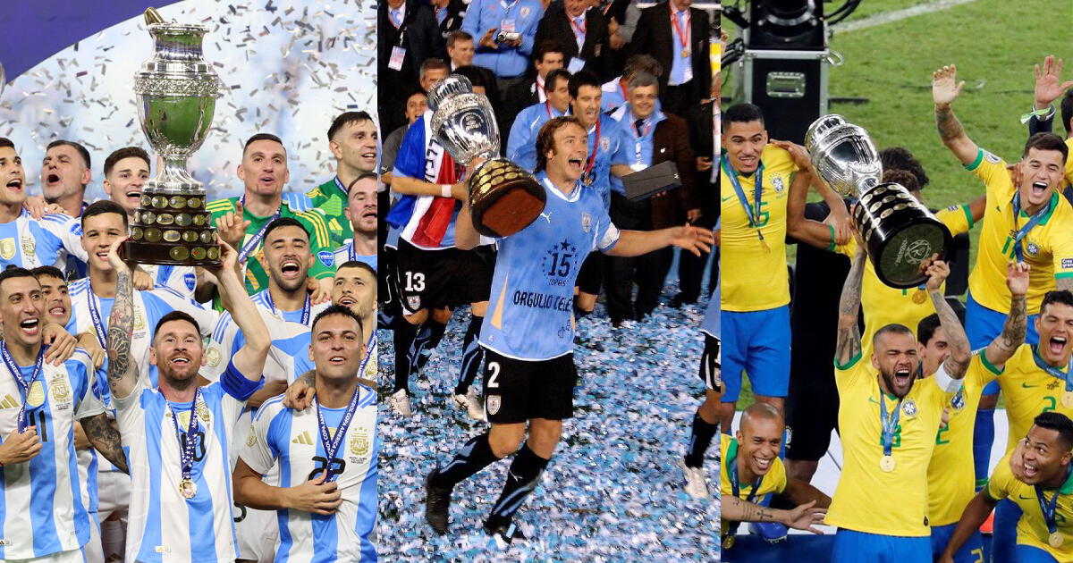 ¿Cuántas Copas América tiene cada país? Palmarés ACTUALIZADO con Argentina campeón