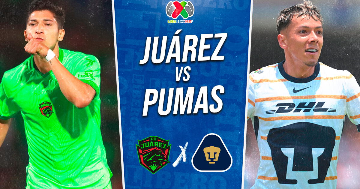 Pumas vs Juárez EN VIVO por Liga MX: pronóstico, hora, en qué canal y alineaciones