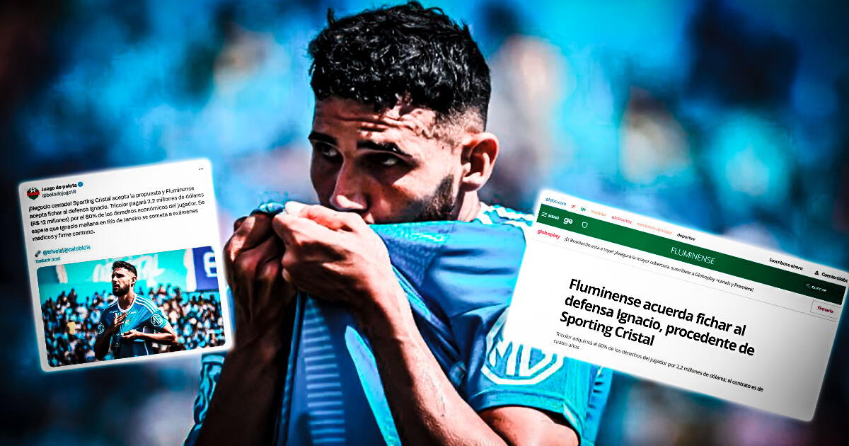 Así reaccionó la prensa de Brasil tras ver que Ignácio Da Silva se va de Cristal a Fluminense