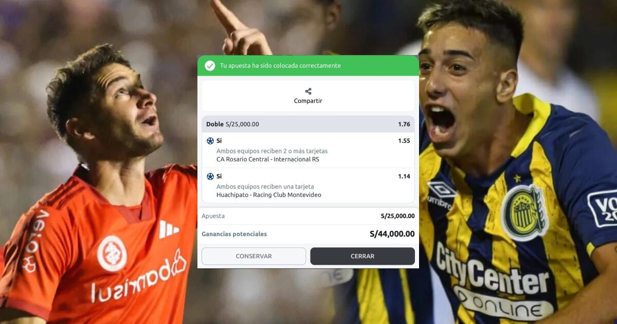 Hincha quiere asegurarse con apuesta en la Copa Sudamericana: se podría llevar 44 mil soles