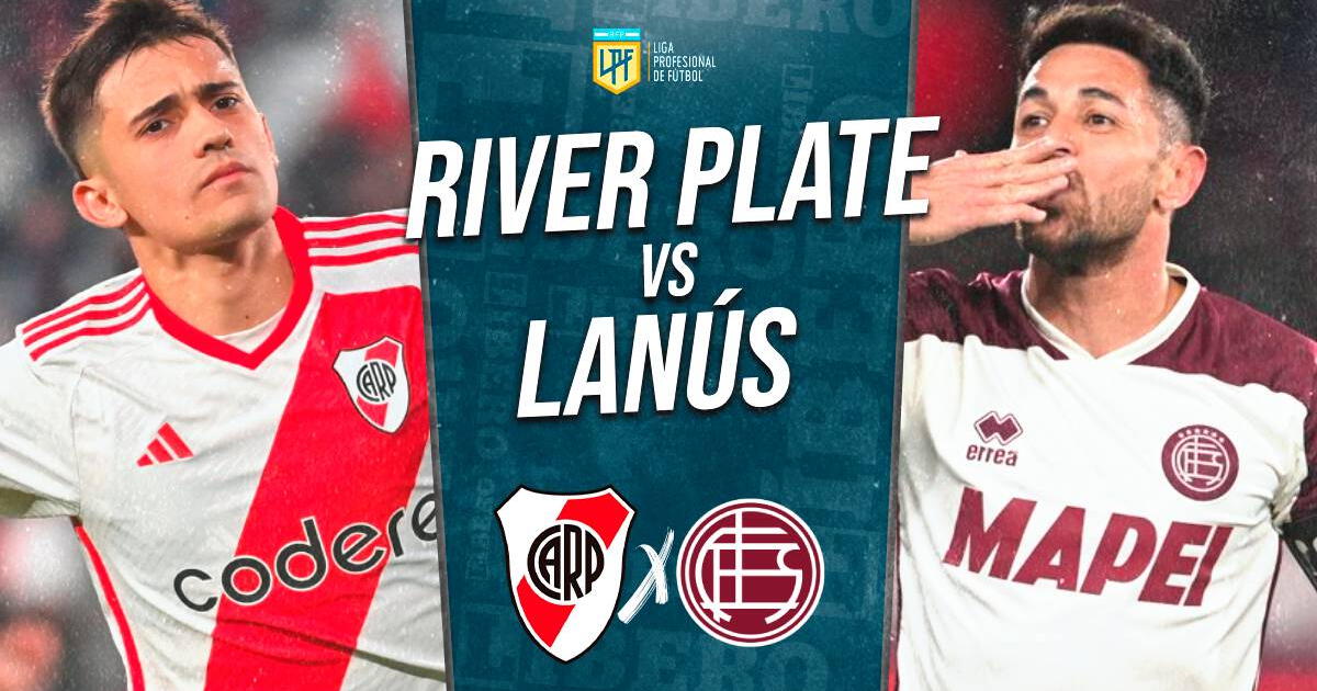 River Plate vs Lanús EN VIVO vía TNT Sports: alineaciones, hora y dónde ver Liga Argentina