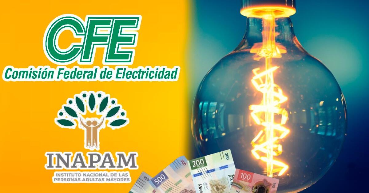 Credencial INAPAM: ¿Los adultos mayores accederán a un descuento en el recibo de luz CFE?