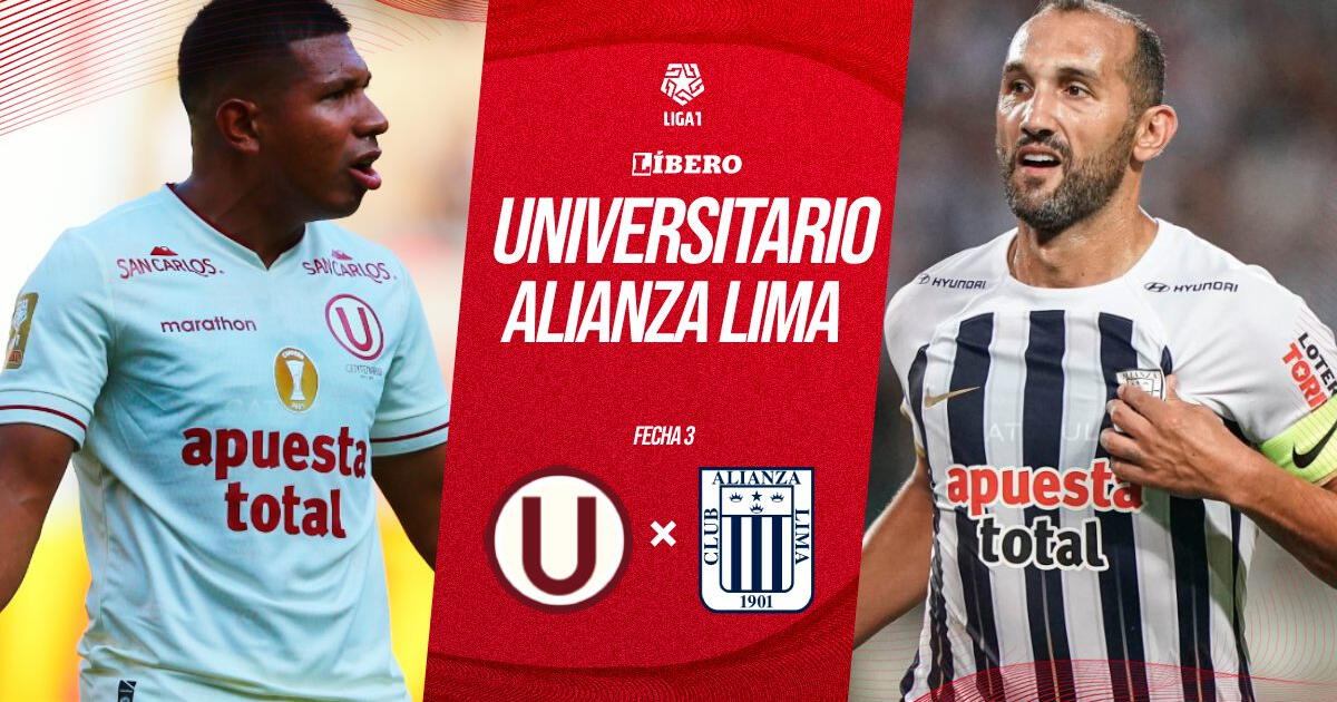 Universitario vs. Alianza Lima EN VIVO: a qué hora juegan, canal, pronóstico y alineaciones