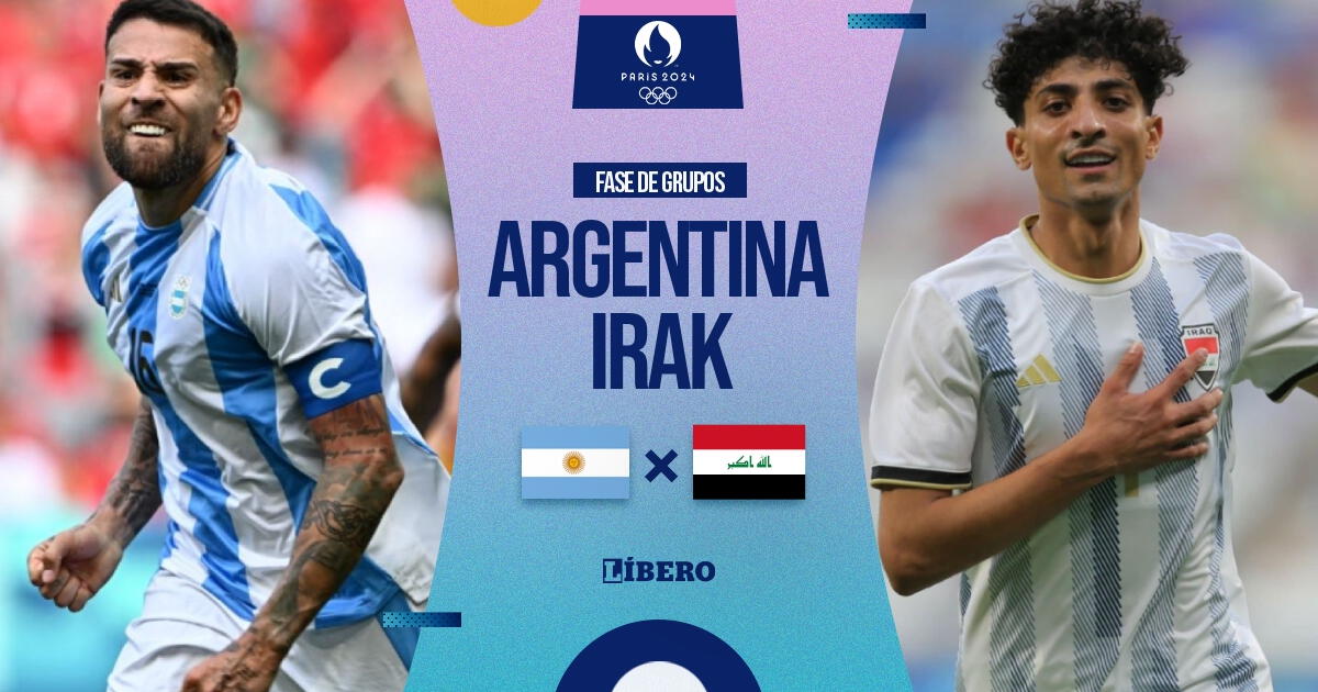 Argentina vs Irak EN VIVO por fútbol masculino en París 2024: horarios y dónde ver los JJ.OO.