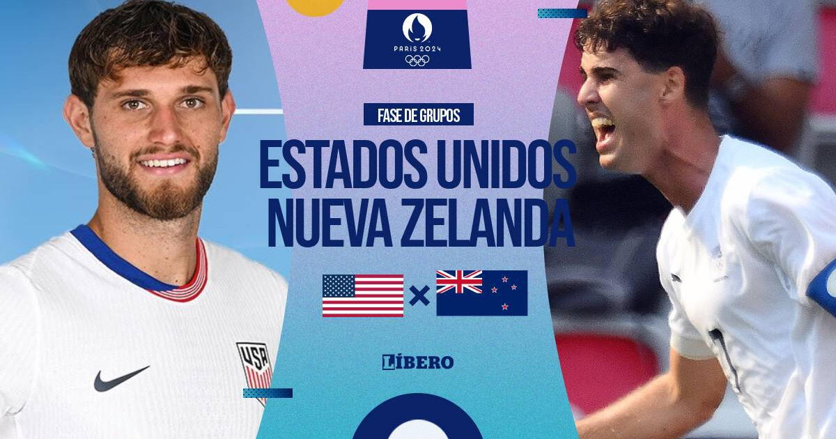 Estados Unidos vs Nueva Zelanda Sub 23 EN VIVO: horarios y dónde ver Juegos Olímpicos 2024