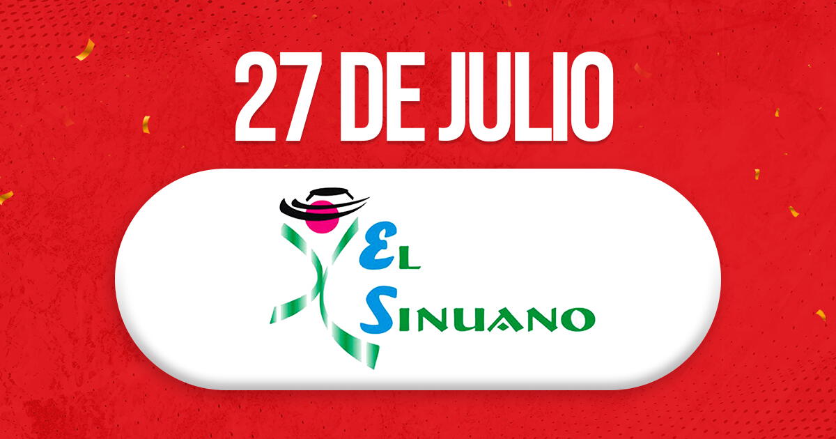 Sinuano Día, sábado 27 de julio: números ganadores y dónde ver los resultados del chance