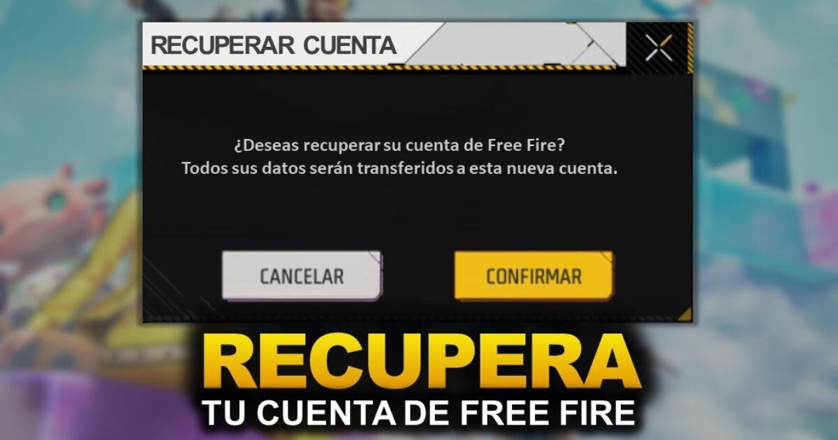 Free Fire: pasos para recuperar mi cuenta con ID fácil y rápido