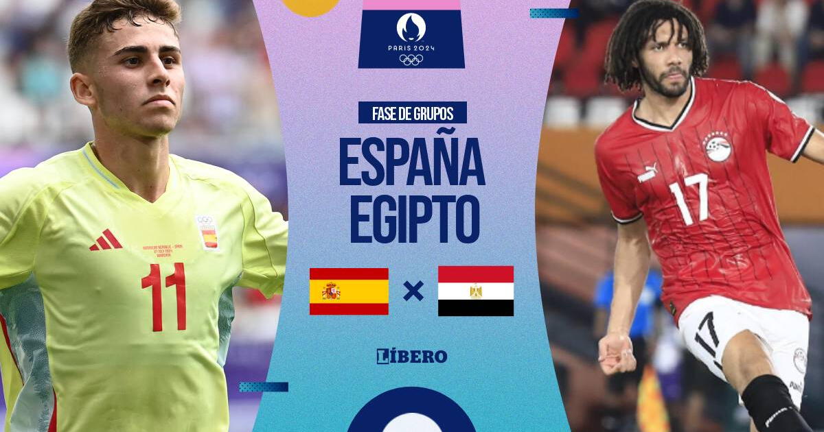 España vs. Egipto EN VIVO: a qué hora juegan y cómo ver partido por los JJ. OO. París 2024