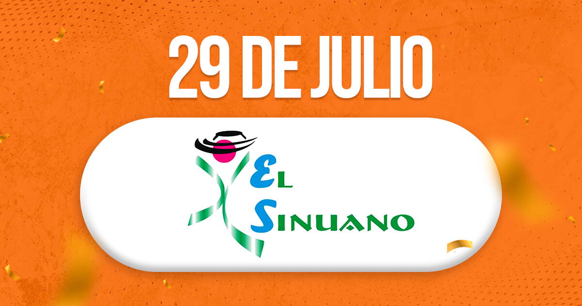 Sinuano Día de HOY, lunes 29 de julio: ver resultados EN VIVO del último sorteo colombiano