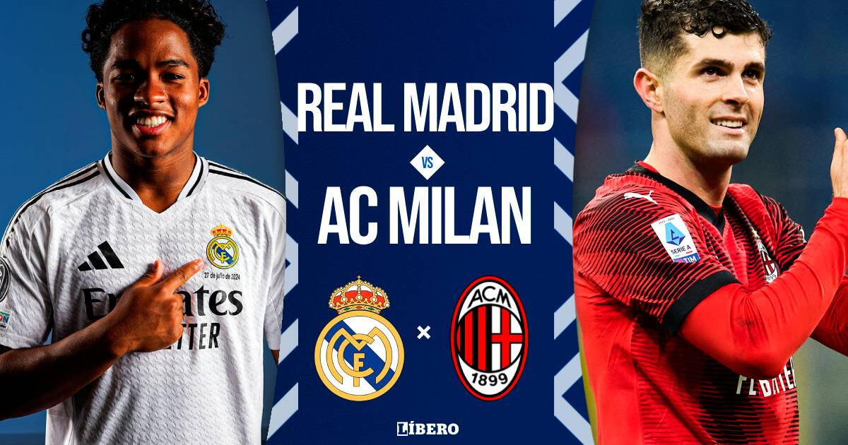 Real Madrid vs Milan EN VIVO: resultado, a qué hora juega y canal de transmisión