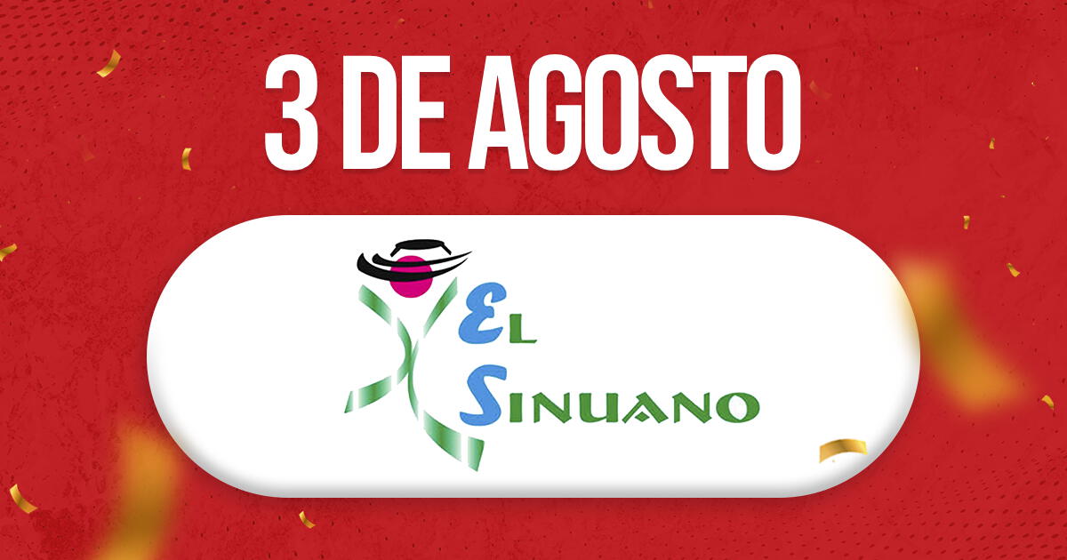 Sinuano Día y Noche HOY, sábado 3 de agosto: últimos resultados EN VIVO del sorteo colombiano