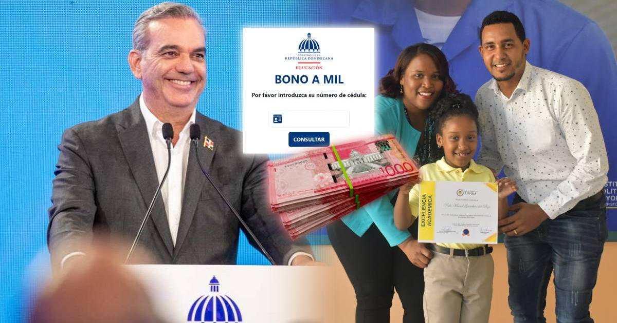 La EXCELENTE NOTICIA del MINERD para los escolares: Anuncia la ENTREGA del nuevo Bono a Mil 2024