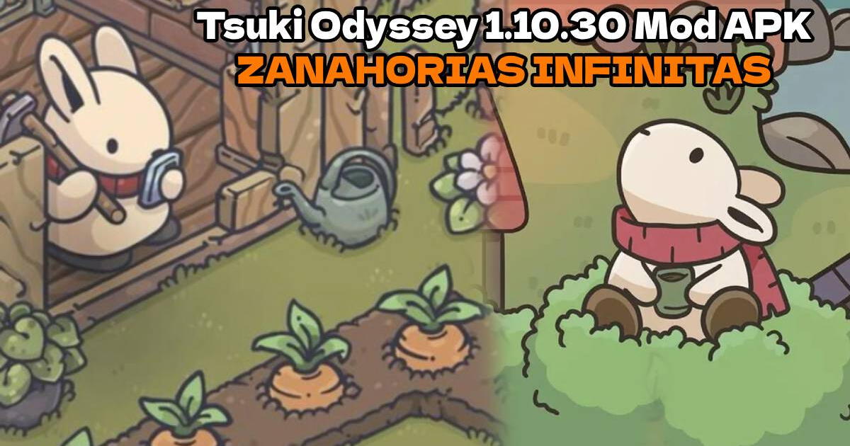 Tsuki Odyssey 1.10.30 Mod APK: descarga el videojuego y obtén zanahorias ILIMITADAS