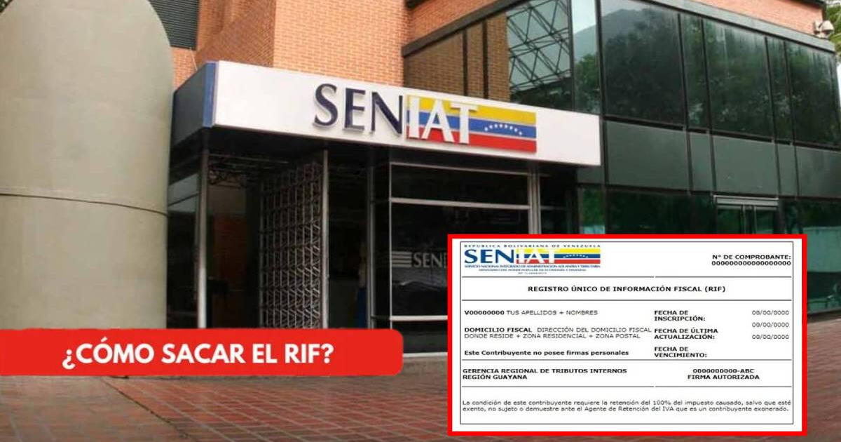 Calendario Seniat EN LÍNEA: cómo realizar la inscripción para el Registro Único de Información Fiscal