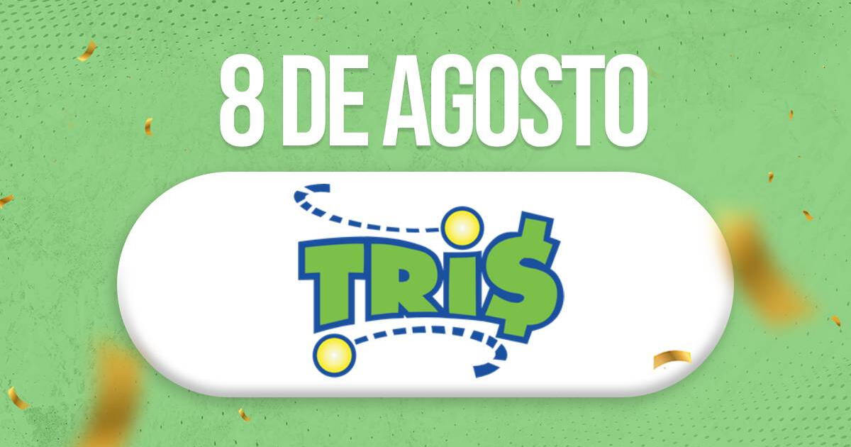 Sorteo Tris de HOY, 8 de agosto: a qué hora juega, últimos resultados de la lotería