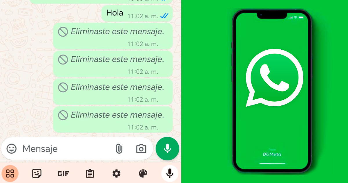 Con este truco podrás saber lo que decía un mensaje eliminado de WhatsApp