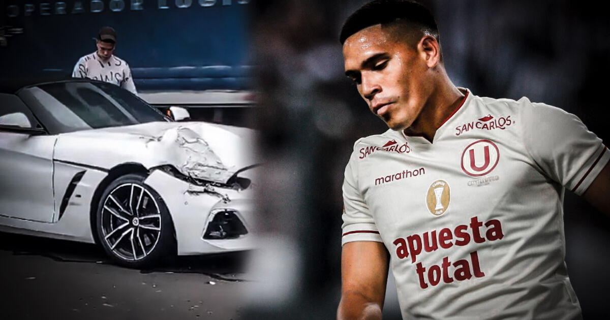 Yuriel Celi, jugador de Universitario, sufrió accidente de tránsito en la Panamericana Sur