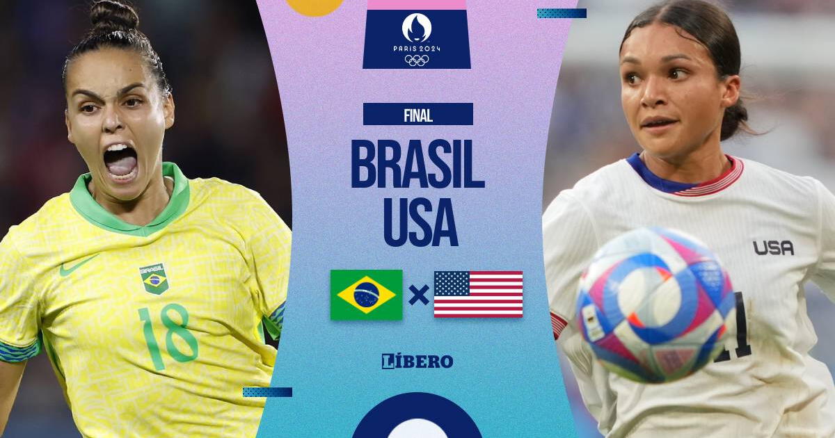 Brasil vs. Estados Unidos femenino EN VIVO, final París 2024: cuándo juegan, hora y dónde ver