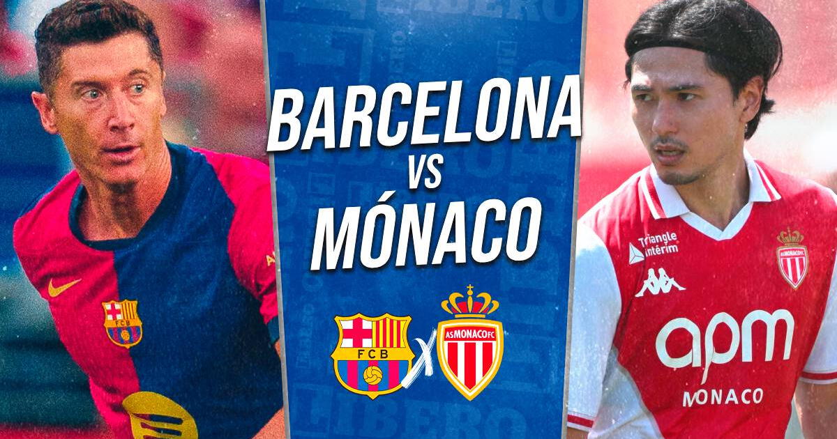 Barcelona vs. Mónaco EN VIVO: alineaciones, hora y dónde ver el Trofeo Joan Gamper