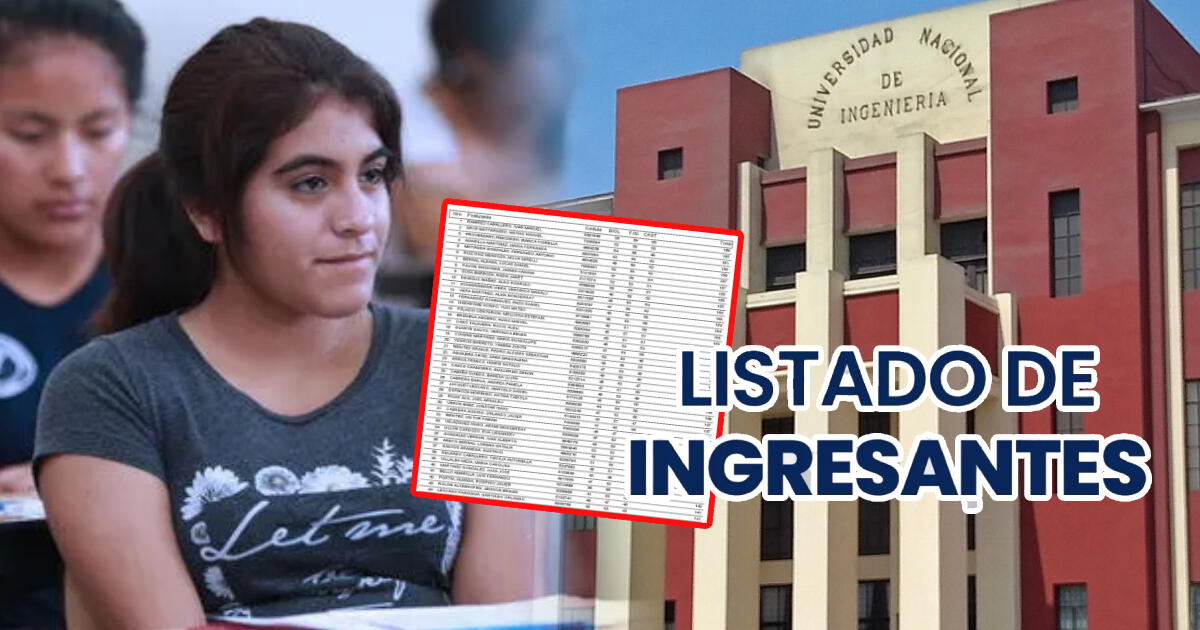 Resultados examen de admisión UNI 2024 -II: MIRA AQUÍ las NOTAS y PUNTAJES publicados HOY EN VIVO