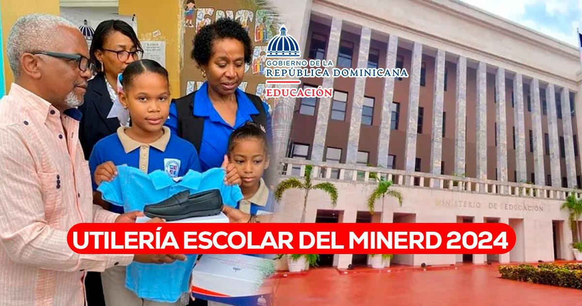 La EXCELENTE noticia de MINERD para todos los estudiantes: anuncia fecha de entrega de utilería escolar