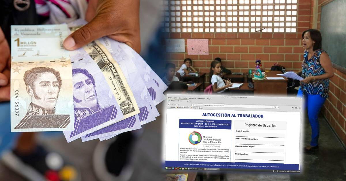 Autogestión RRHH MPPE: REGÍSTRATE HOY en la plataforma del Ministerio de Educación y DESCARGA tu voucher