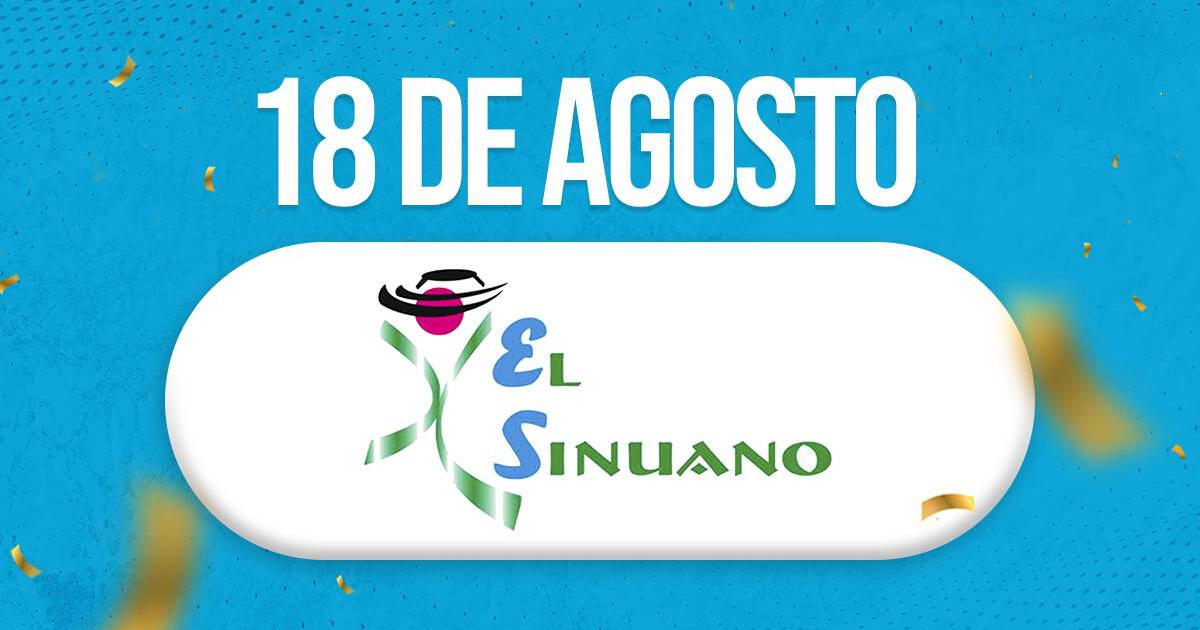 Sinuano Día de HOY, 18 de agosto: últimos resultados de la lotería colombiana