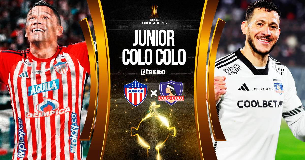 Junior vs. Colo Colo EN VIVO por Copa Libertadores: alineaciones, hora y dónde ver partido