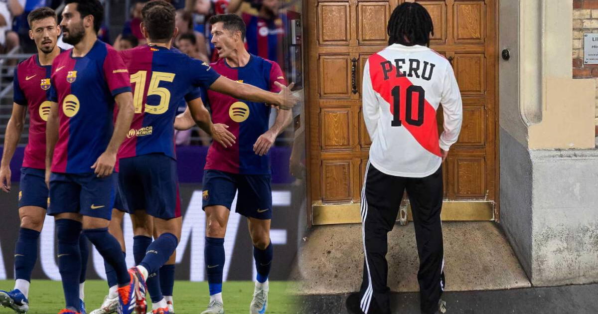 ¿Aló, Fossati? Futbolista del Barcelona valorizado en 45 millones posó con la '10' de Perú