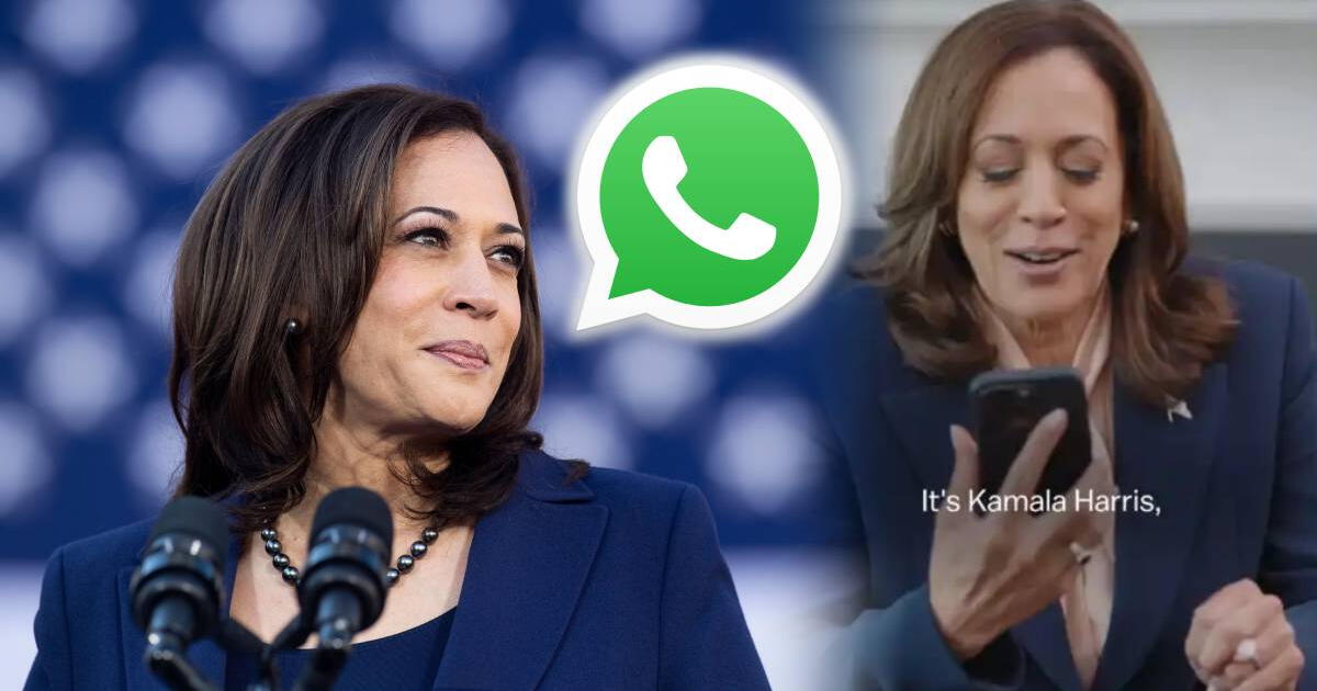 Kamala Harris se CONECTA con votantes latinos a través de WhatsApp: LINK para la comunidad hispana