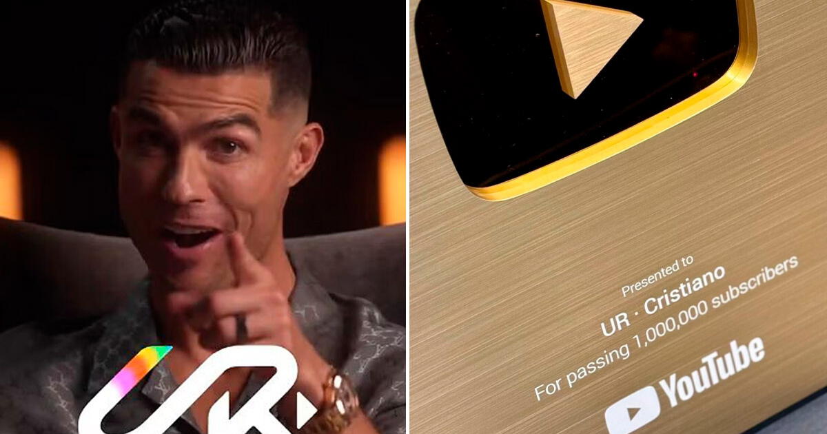 ¡Histórico! Cristiano Ronaldo creó canal de Youtube y en HORAS recibió la PLACA DE ORO