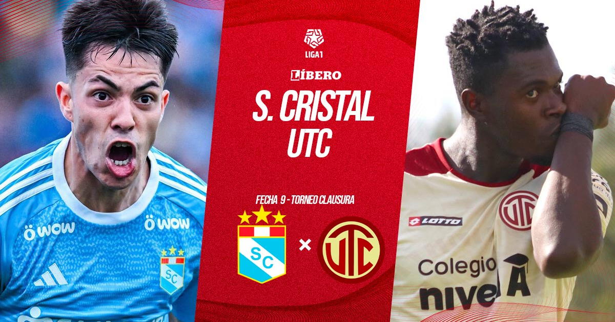 Sporting Cristal vs. UTC EN VIVO por Liga 1 MAX: cuándo juega, hora, pronóstico y alineaciones