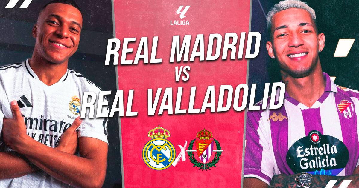 Real Madrid vs Real Valladolid EN VIVO vía DIRECTV: horario, pronóstico y dónde ver por LaLiga