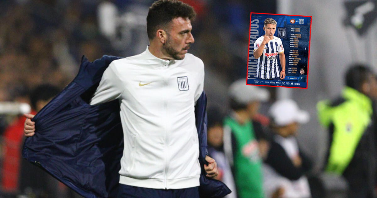 La duda de Mariano Soso en el once de Alianza Lima para el partido contra los Chankas