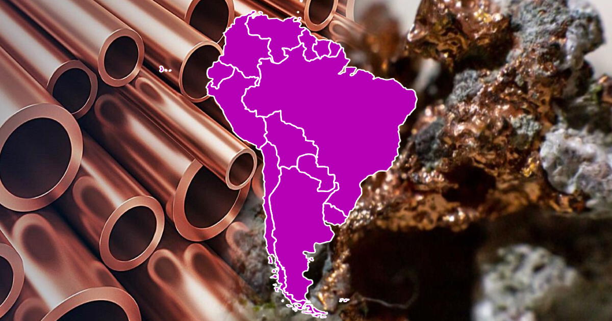 El único país de Sudamérica que produce más cobre en todo el mundo: supera a Perú y Estados Unidos