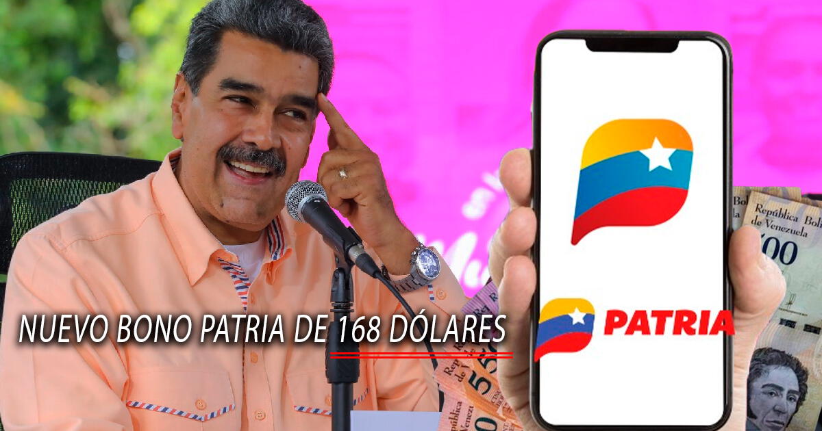 Nuevo Bono Patria de 168 dólares: Cuándo llega y cómo cobrar el subsidio de Maduro por Sistema Patria