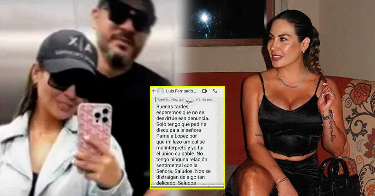 Luis Fernando, supuesto saliente de Pamela López, ROMPE su silencio y confirma si mantuvieron ROMANCE