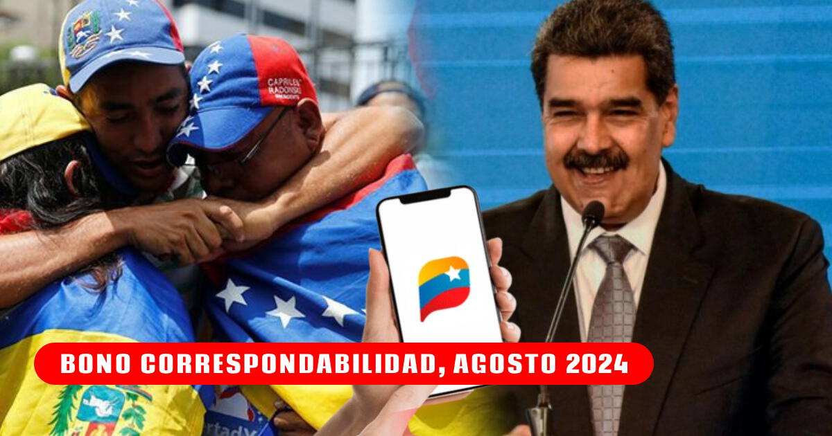 ¿Cuándo cae el Bono Corresponsabilidad de agosto 2024? Esto dijo Maduro sobre su pago vía Sistema Patria