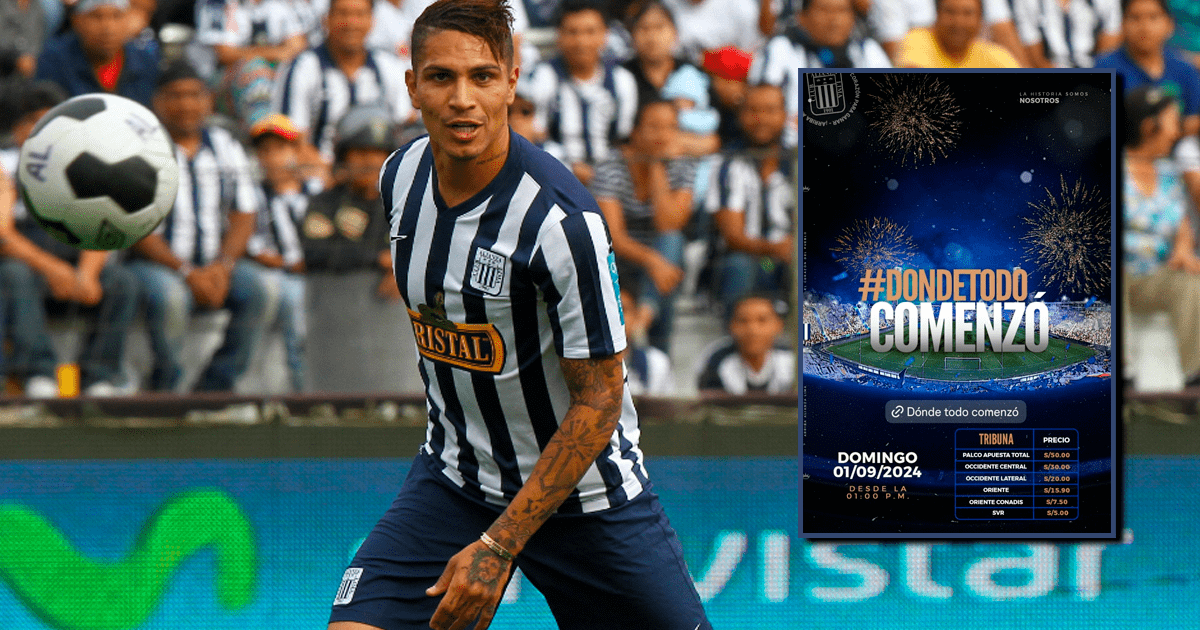 Presentación de Paolo Guerrero en Alianza Lima: precios de entradas y dónde comprar