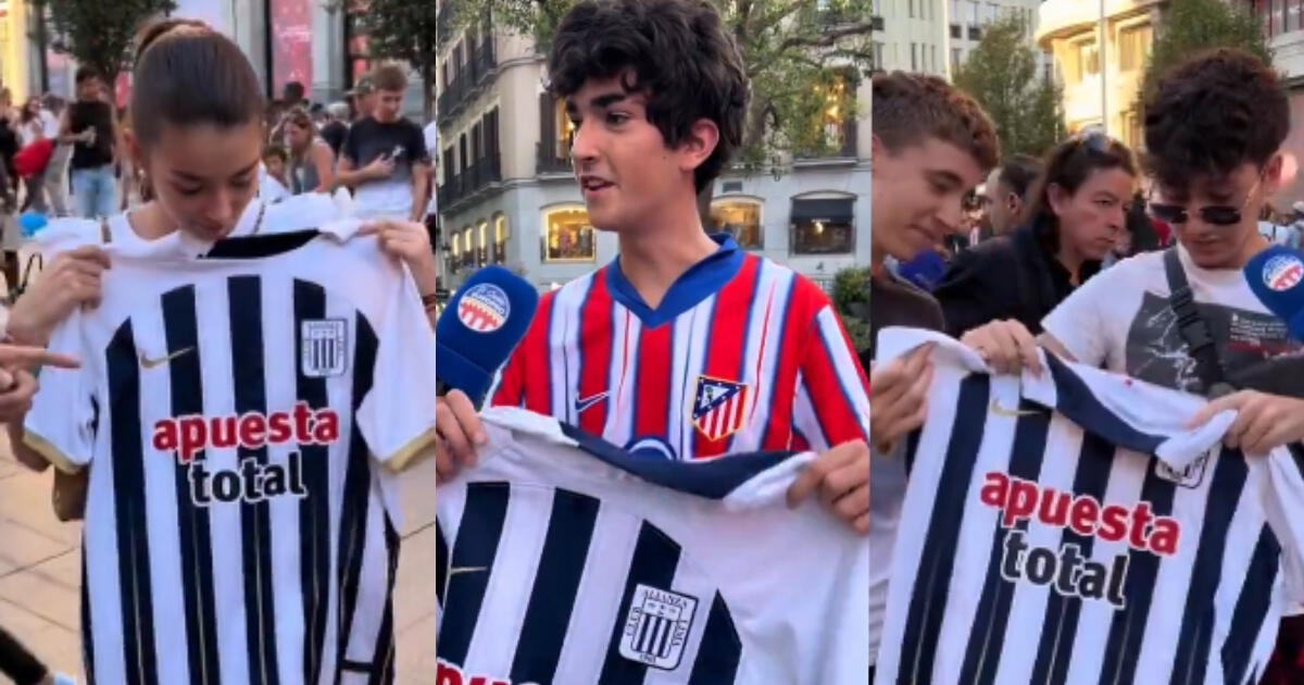 Hinchas españoles se rindieron ante la camiseta de Alianza Lima: 