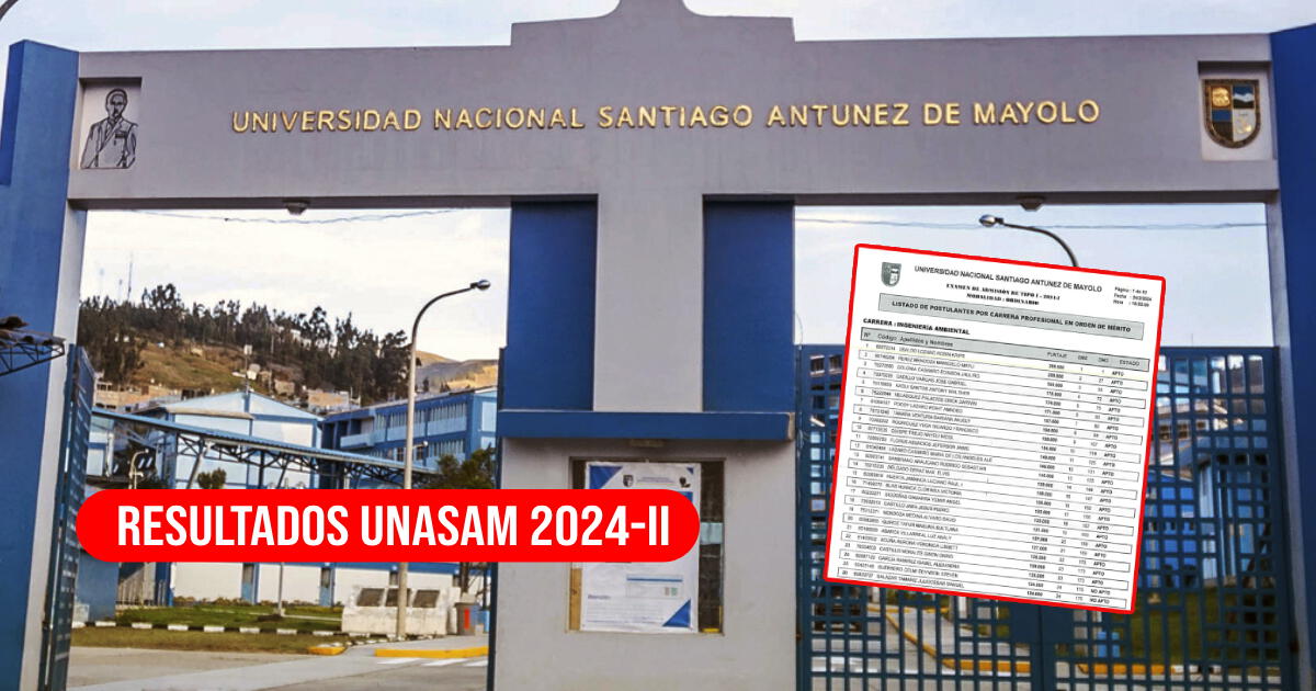 Examen de admisión UNASAM 2024-II: ver resultados del puntaje final y lista de ingresantes