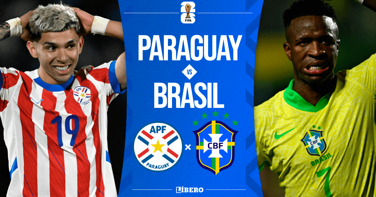 Paraguay vs. Brasil EN VIVO por Eliminatorias 2026: día, a qué hora juegan y dónde verlo