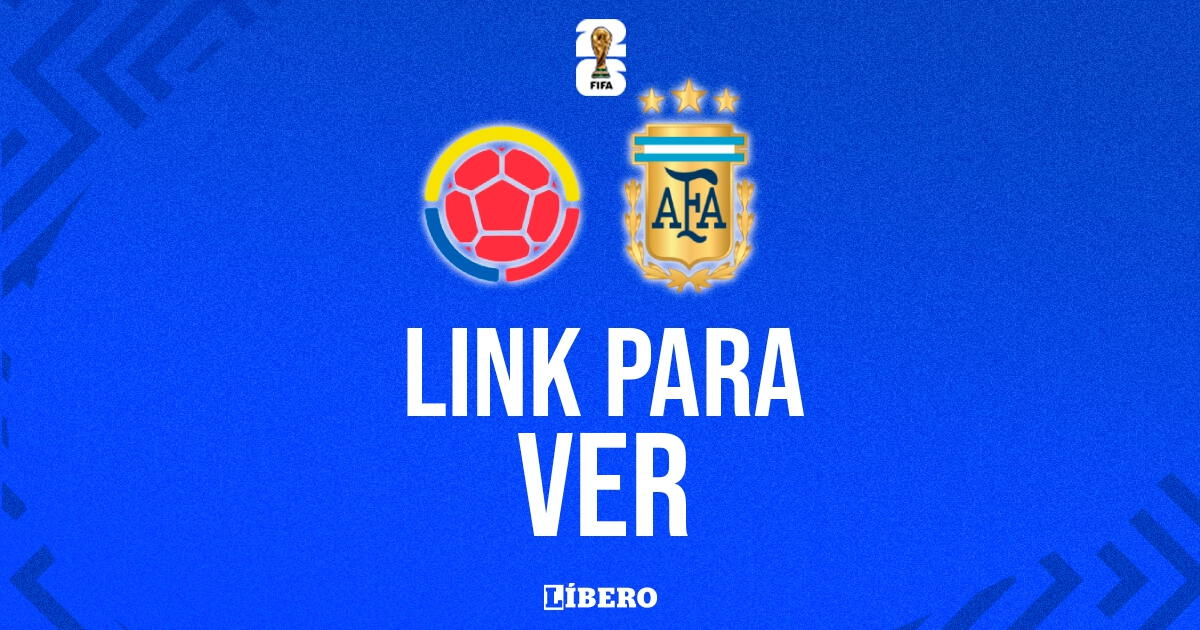 LINK GRATIS para ver Colombia vs. Argentina EN VIVO por las Eliminatorias 2026