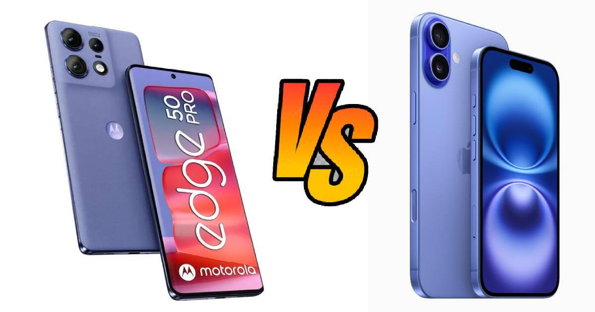 Motorola Edge 50 PRO vs. iPhone 16: ¿Cuál me conviene comprar y que precio tiene cada uno?