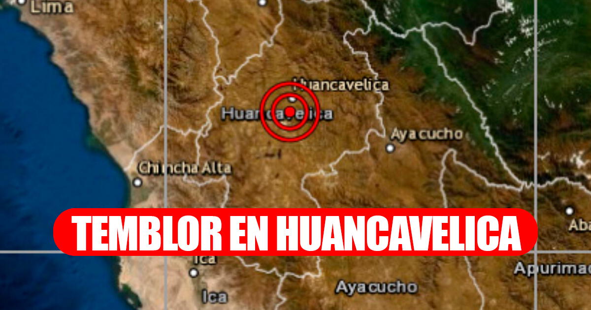 Temblor en Perú HOY, viernes 13 de septiembre: se registra fuerte sismo de 5.0 en Huancavelica