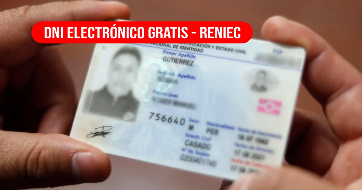 Nueva campaña de DNI electrónico gratis para el 18 y 19 de septiembre: Conoce AQUÍ dónde atenderá el RENIEC