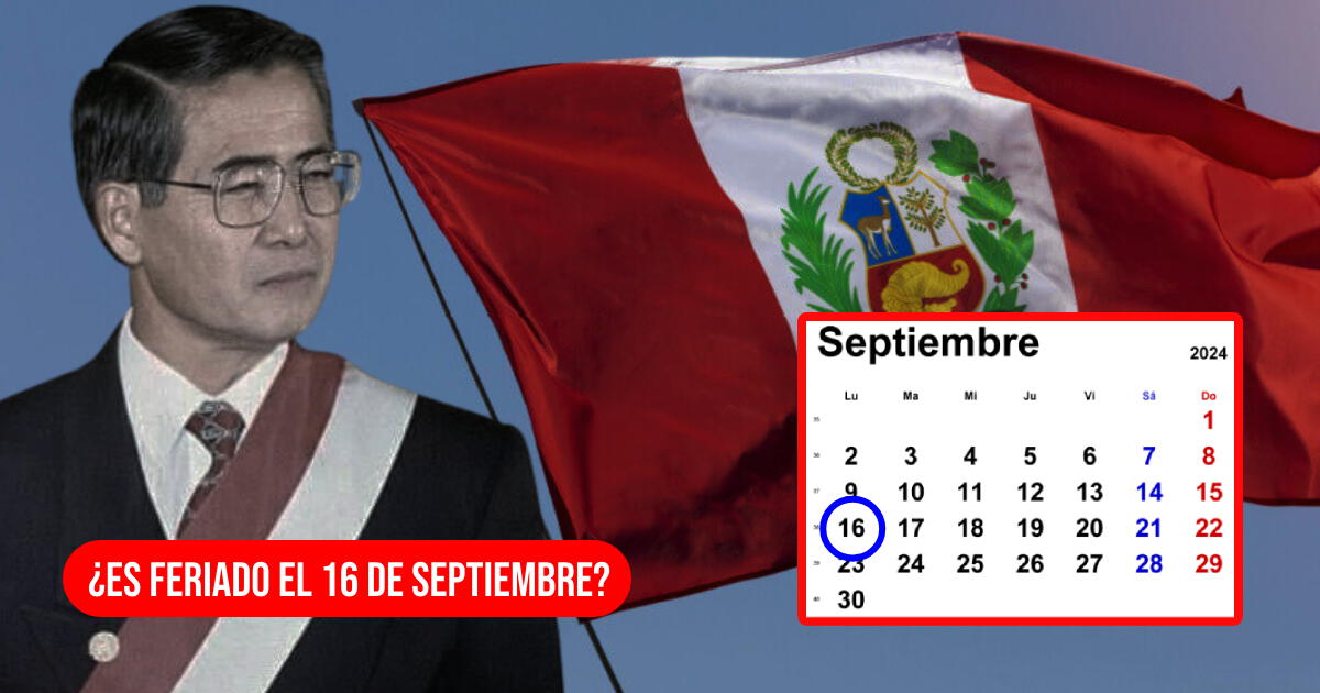 ¿El lunes 16 de septiembre es FERIADO en Perú por duelo nacional? Esto dice EL PERUANO