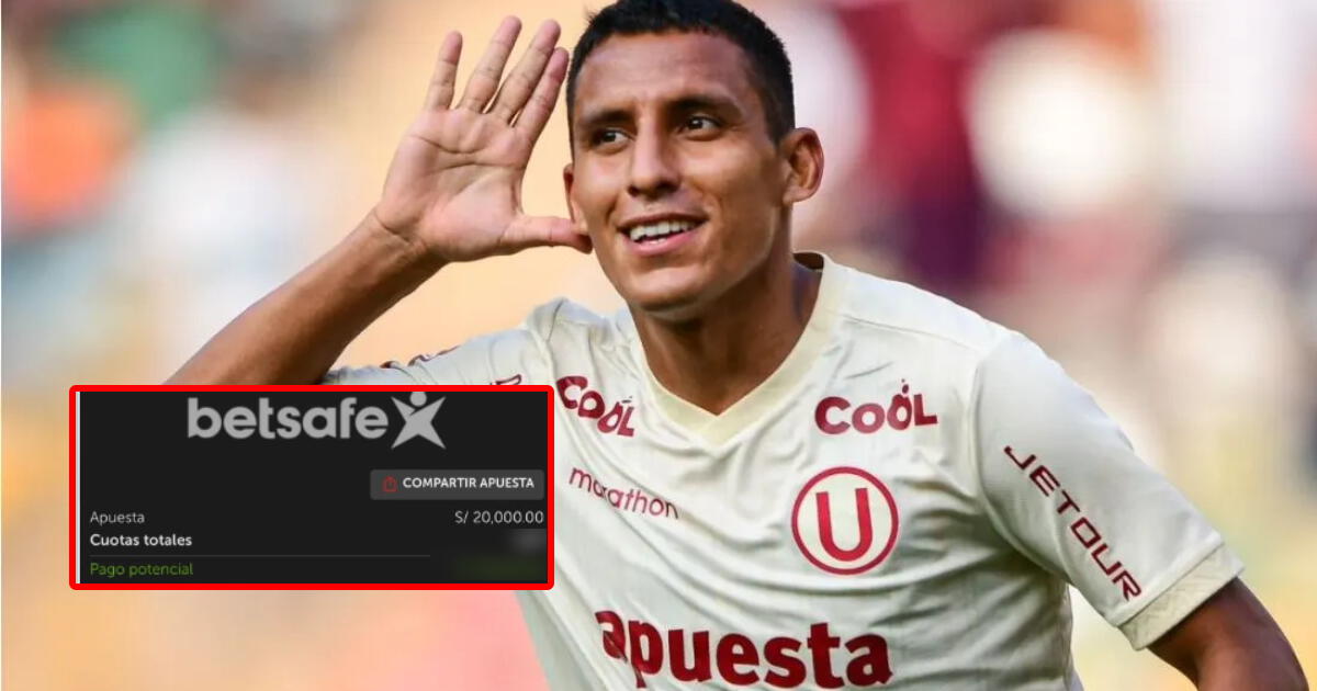 Hincha de Universitario apuesta S/20 MIL por el triunfo y podría ganar fuerte suma de dinero en horas