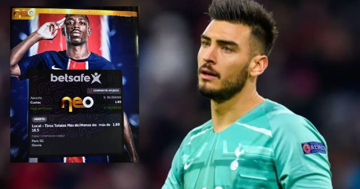 Peruano apostó 50 mil soles por el PSG y gracias a 'blooper' de Gazzaniga se volvió millonario